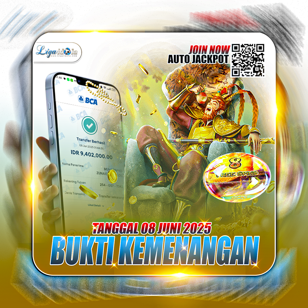 BUKTI KEMENANGAN PG SOFT TANGGAL 08 JUNI 2025