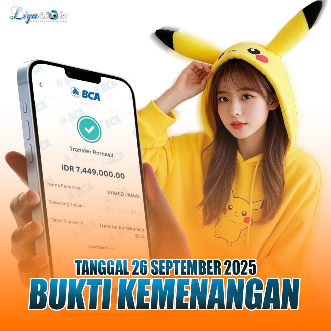 BUKTI KEMENANGAN TANGGAL 26 SEPTEMBER 2025
